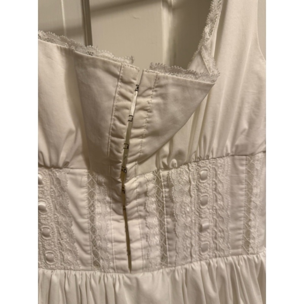 House of CB ‘Perle’ White Lace Trim Midi Dress - Picture 5 of 14